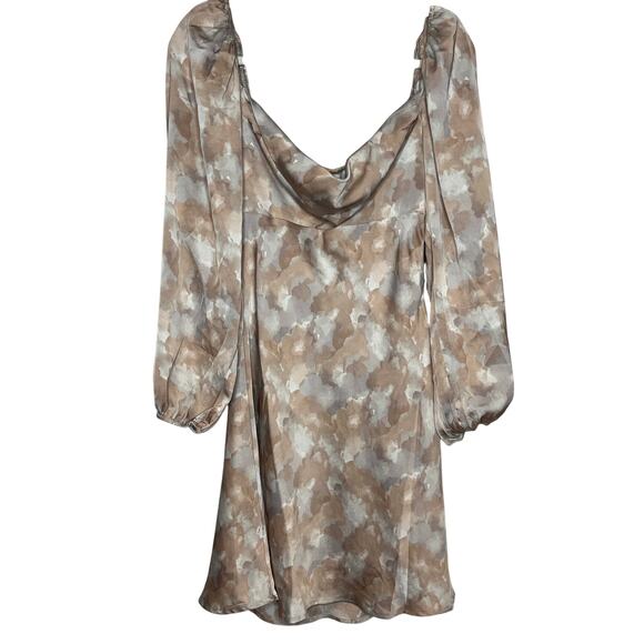 ASTR The Label Elsie Floral Mini Sundress Satin Size Medium - Picture 2 of 9